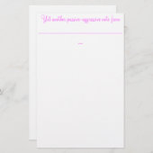 更に別の受動の積極的なノートからの: 便箋 (正面/裏面)