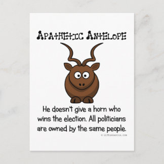 更に別の無感情な投票者 ポストカード