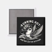 更年期おもしろいホットフラッシュマグネット マグネット (正面/裏面)