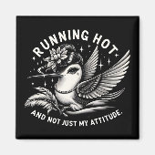 更年期おもしろいホットフラッシュマグネット マグネット (正面)