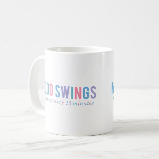 更年期おもしろい気分の揺れ コーヒーマグカップ (正面左)