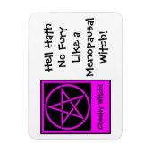 更年期の魔女冷蔵庫用マグネットバイチーキーウィッチ マグネット (縦)