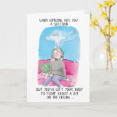 更年期カード カード (黄色い花)