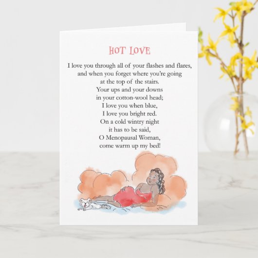 更年期バレンタインカード カード (黄色い花)