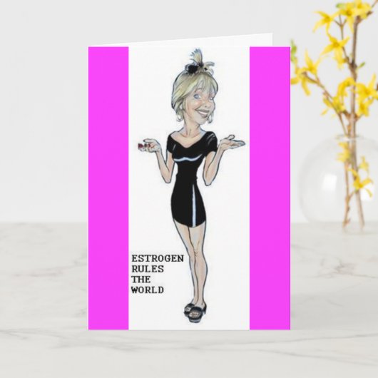 更年期ユーモア カード (黄色い花)