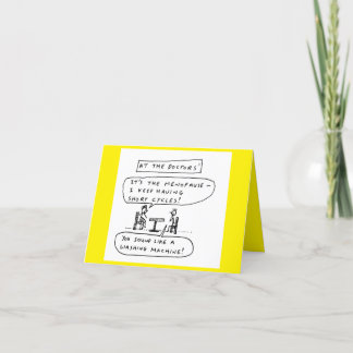 更年期洗濯機ジョーク誕生日カード シーズンカード