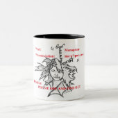 更年期温暖化マグ ツートーンマグカップ (中央)