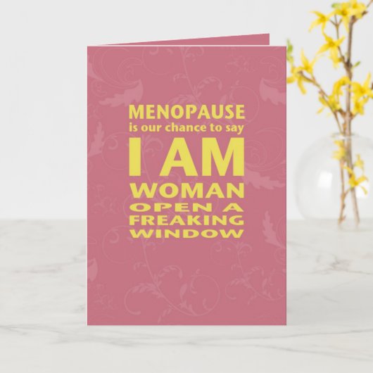 更年期誕生日カード カード (黄色い花)