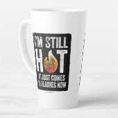 更年期障害(まだ暑い)ラテマグカップ カフェラテマグ (左アングル)