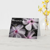 更年期。お花ストップを。.. カード (黄色い花)