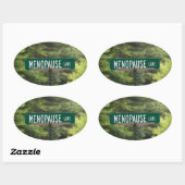 更年期 – 熟女 – 女性 – ユーモアオーバルスティ 楕円形シール (シート)