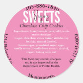 更新されたアラバマ州コテージ法の原料ラベル ラウンドシール (正面)