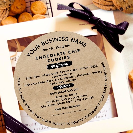 更新されたア素朴ルカンサス州コテージ食品法ラベル ラウンドシール