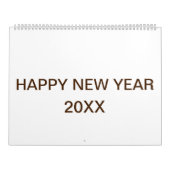 更新されたカスタムTextLogoカレンダー カレンダー (カバー)