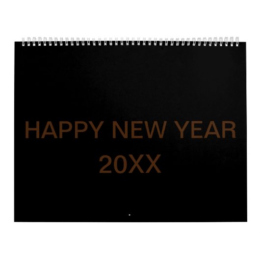 更新されたカスタムTextLogoカレンダー カレンダー (カバー)