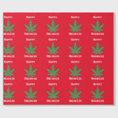 更新されたバージョンのHAPPY HOLIDAY ラッピングペーパー (フラット)