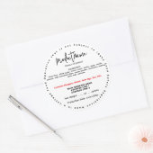 更新されたIDAHOコテージ食品ラベル ラウンドシール (封筒)