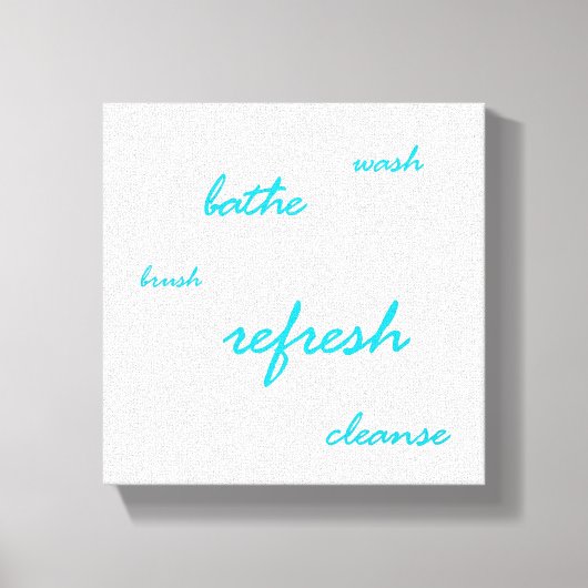 更新する時間 キャンバスプリント (正面)