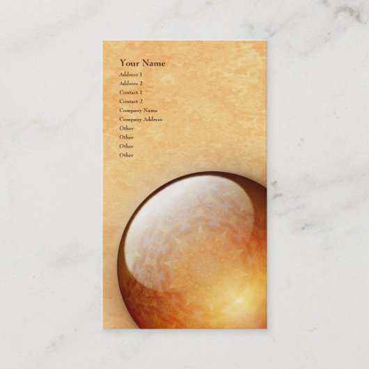 更新の宝石-縦の名刺 名刺 (正面)