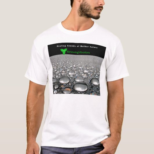 更新の振動。 なだめるような大雨 Tシャツ (正面)