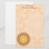 更新の曼荼羅カスタムなメッセージの文房具 便箋 (正面/裏面)