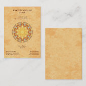 更新の曼荼羅-縦の名刺 名刺 (正面/裏面)