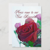 更新の申請 招待状 (正面)