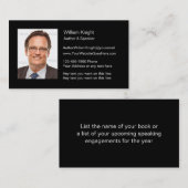 更新本作家及びスピーカービジネスカード 名刺 (正面/裏面)