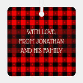 更新済み – バッファロープレイドスターズ名前をカスタムする&写真 メタルオーナメント (裏面)