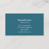 更新済モダンな《植物》スイレンの曼荼羅- 名刺 (裏面)