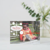 更新済レトロの休日のオーナメント- シーズンポストカード (スタンド正面)