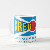 更新済ロゴのマグ コーヒーマグカップ (正面左)