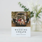 更新結婚光の青 ポストカード (スタンド正面)