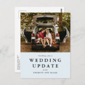 更新結婚光の青 ポストカード (正面/裏面)