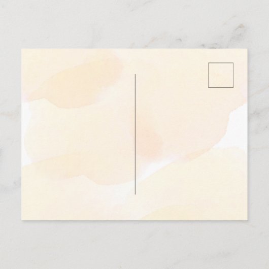 更新陽花ユーカリ金ゴールドハート インビテーションポストカード (裏面)