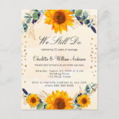 更新陽花ユーカリ金ゴールドハート インビテーションポストカード (正面)