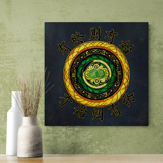 更新： {20}終了がある場合、開始がある キャンバスプリント