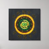 更新： {24}終了がある場合、開始がある キャンバスプリント (正面)