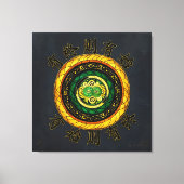 更新： {30}終了がある場合、開始がある キャンバスプリント (正面)