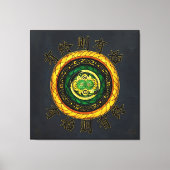 更新： {40}終了がある場合、開始がある キャンバスプリント (正面)