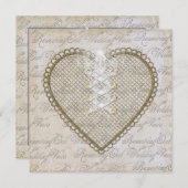 更新Vows招待状魅力的- & Quaint 招待状 (正面/裏面)