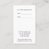 書いて下さい: 作家、フリーランス・ライター、作家 予約カード (裏面)