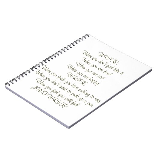 書いて下さい! 本を消して下さい ノートブック (左側)