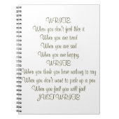 書いて下さい! 本を消して下さい ノートブック (正面)