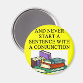 書おもしろい作者の規則 マグネット (正面/裏面)