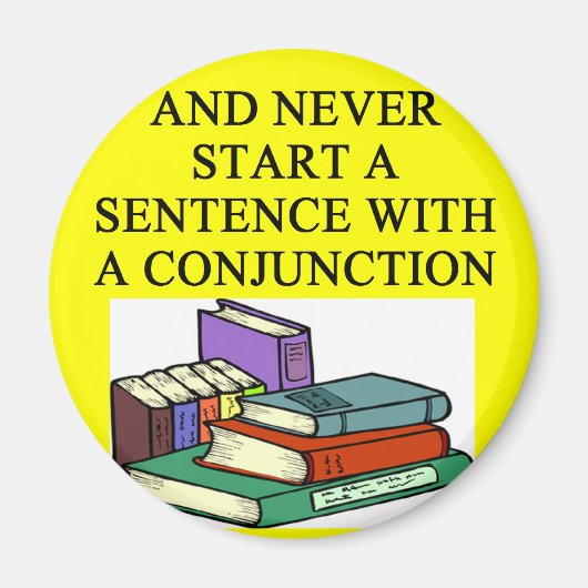書おもしろい作者の規則 マグネット (正面)