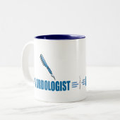 書おもしろい作者 ツートーンマグカップ (正面左)