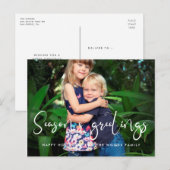 書お洒落道の季節の挨拶の写真 ポストカード (正面/裏面)