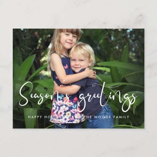 書お洒落道の季節の挨拶の写真 ポストカード (正面)