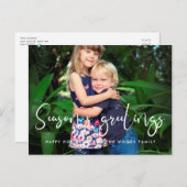 書お洒落道の季節の挨拶の写真 ポストカード (正面/裏面)